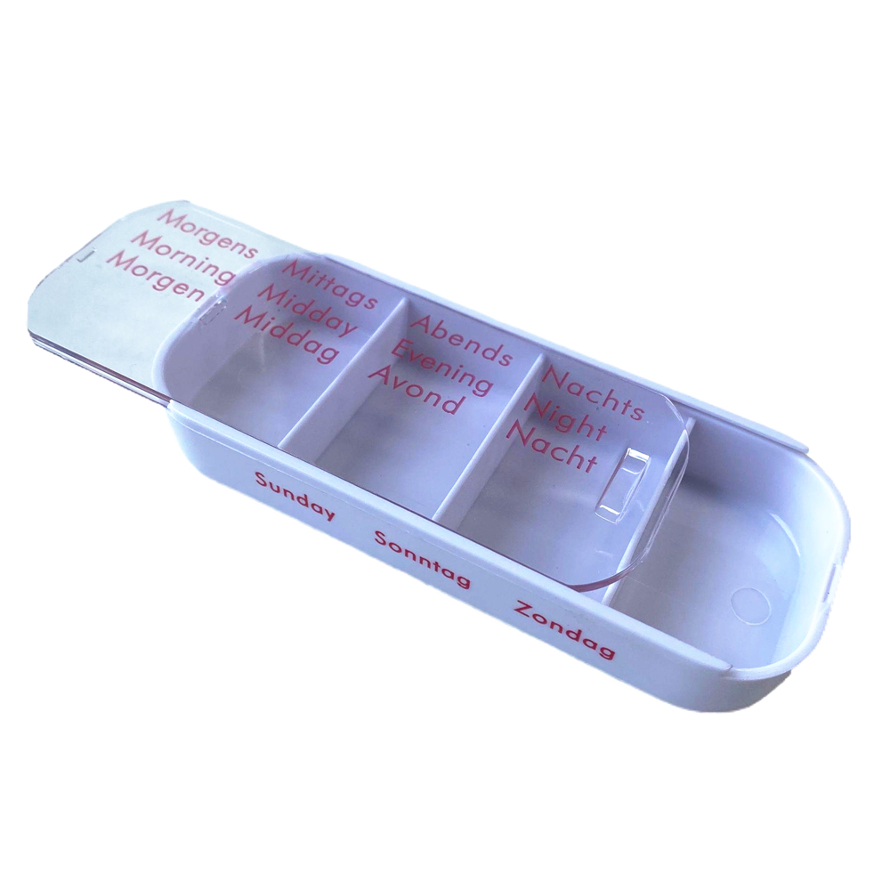7 Day 28 Compartment Plastic Travel Medicine Pill Box