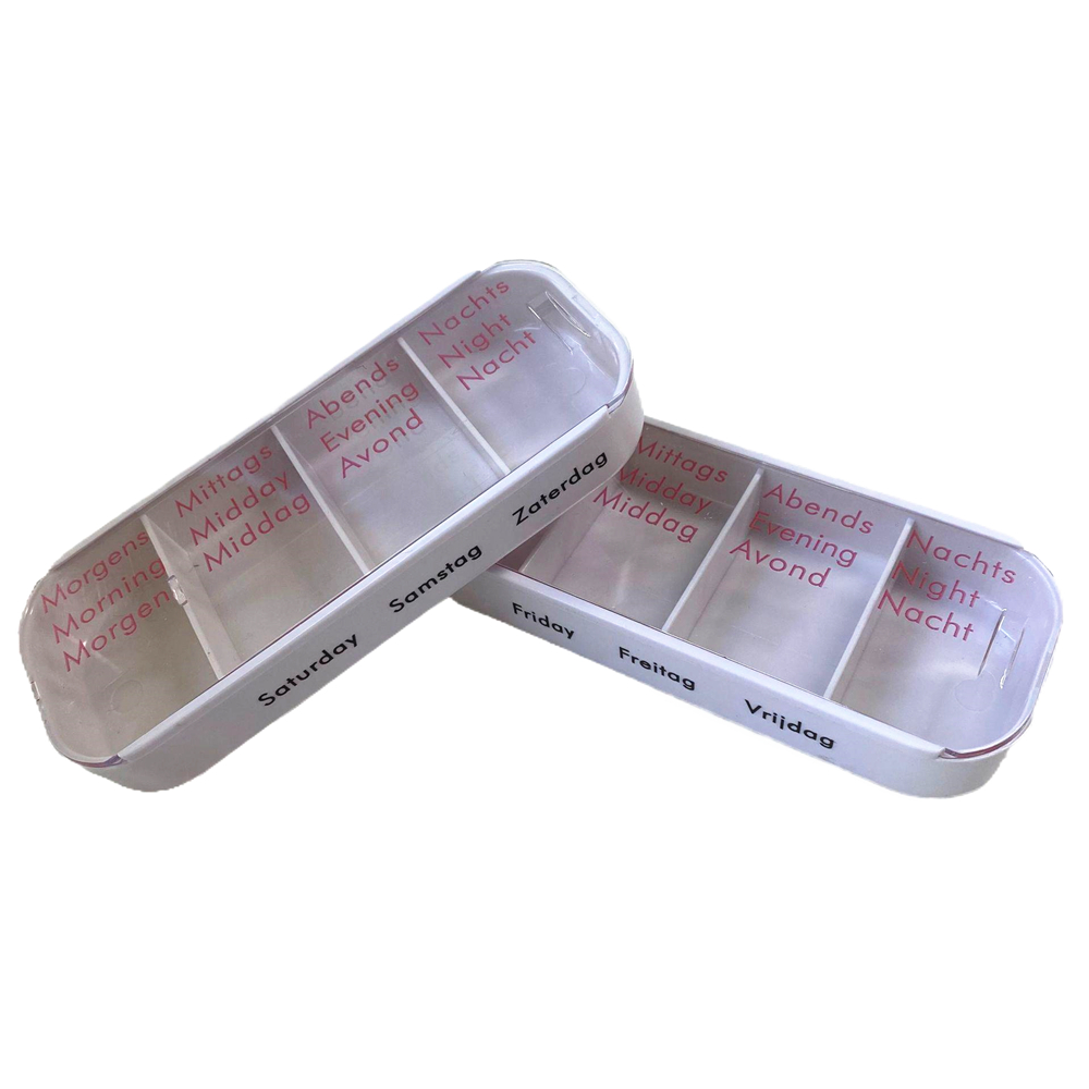 7 Day 28 Compartment Plastic Travel Medicine Pill Box