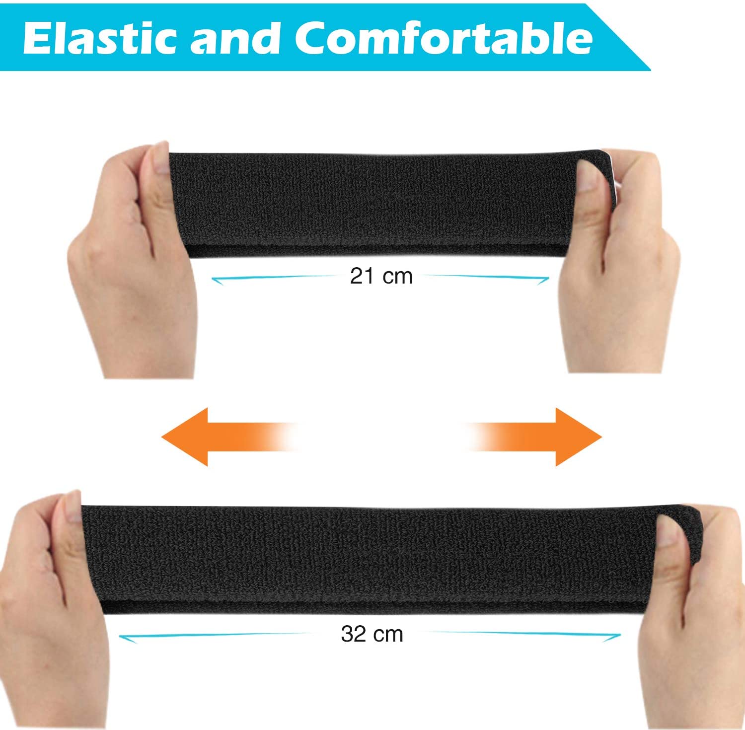 Terry Cotton Sports Wristband for Working Out Exercise Tennis
