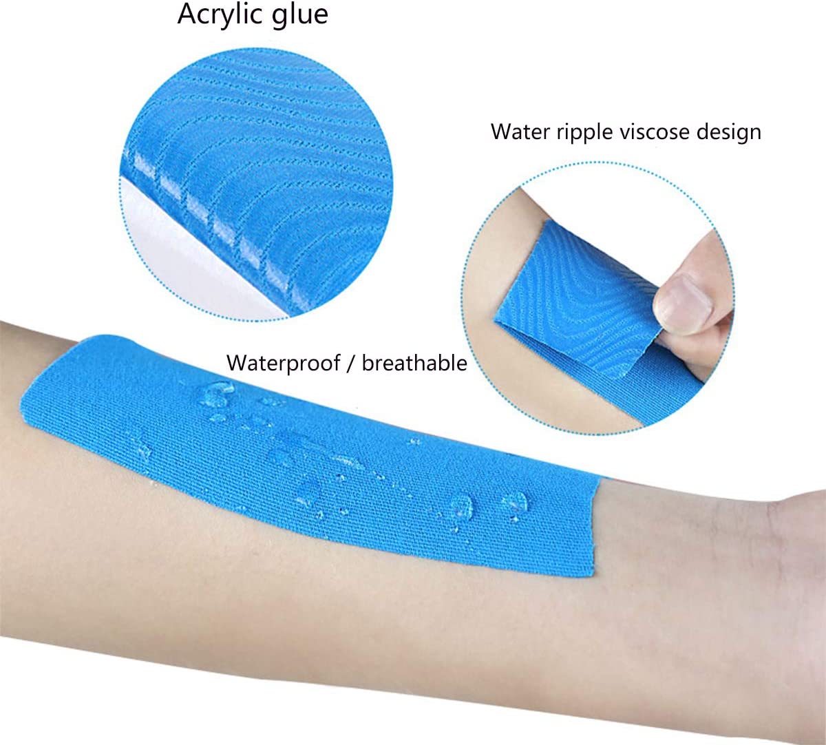 Waterproof Physio Elastic Hypoallergenic Precut Kinesiology Tape
