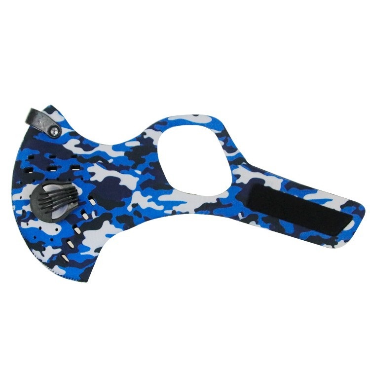 Outdoor Blue Camo Breathing Mask for Running