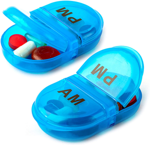 Premium Mini Plastic Daily Pill Dispenser for Fish Oil
