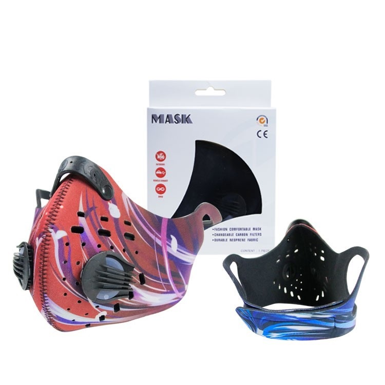 Adjustable Sports Breathing Mask with Filters for Cycling Buy breathing mask with filters