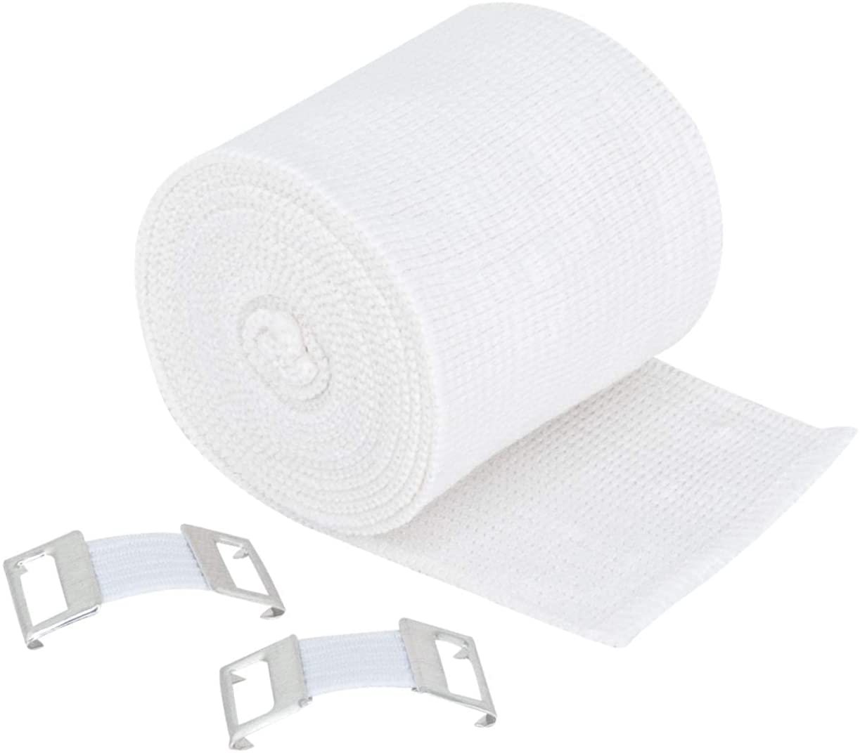 Comfortable White Elastic Cotton Sports Bandages with Clip Buy White