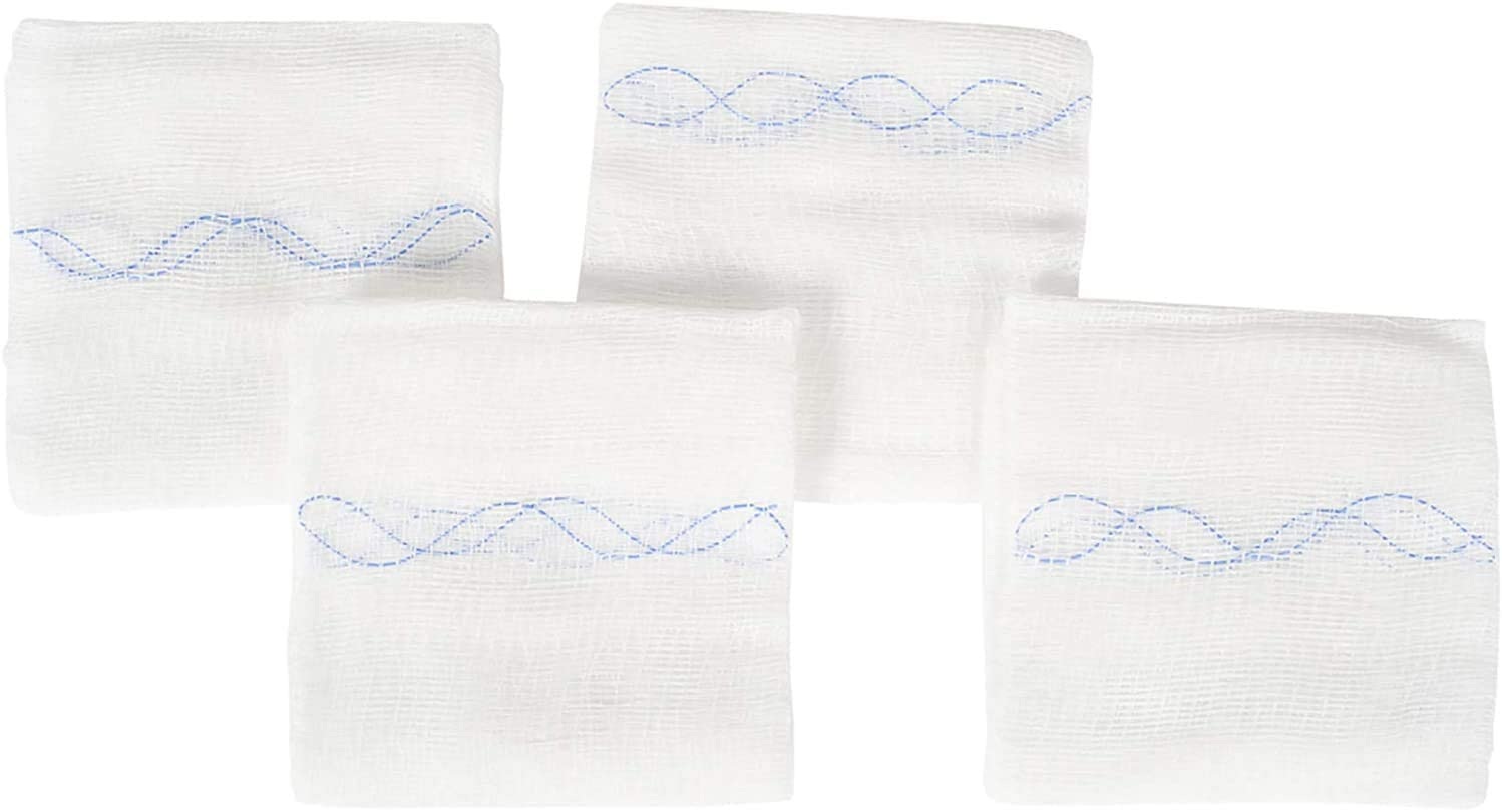 Detectable Surgical Sterile 100 Cotton Gauze Swabs with X Ray from