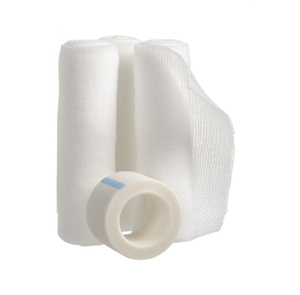 Premium Breathable Stretched White Gauze Sports Bandages with Tape