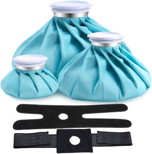Adjustable Reusable Ice Pack for Injuries with 2 Wraps